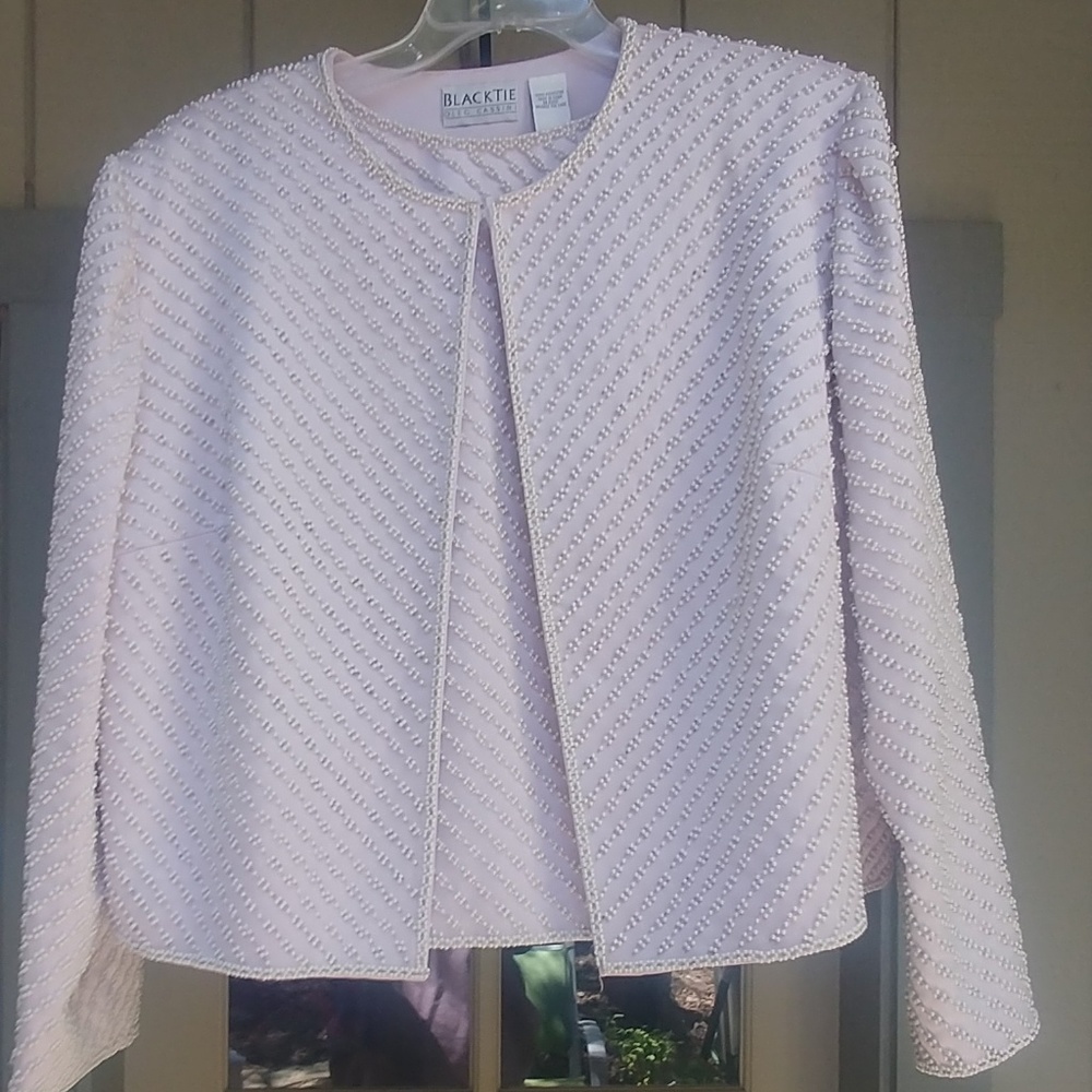 Elegant beaded tank & jacket